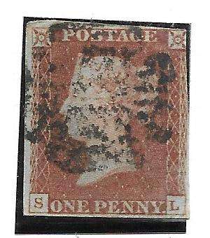 GREAT BRITAIN EARLY 1d RED Small Study