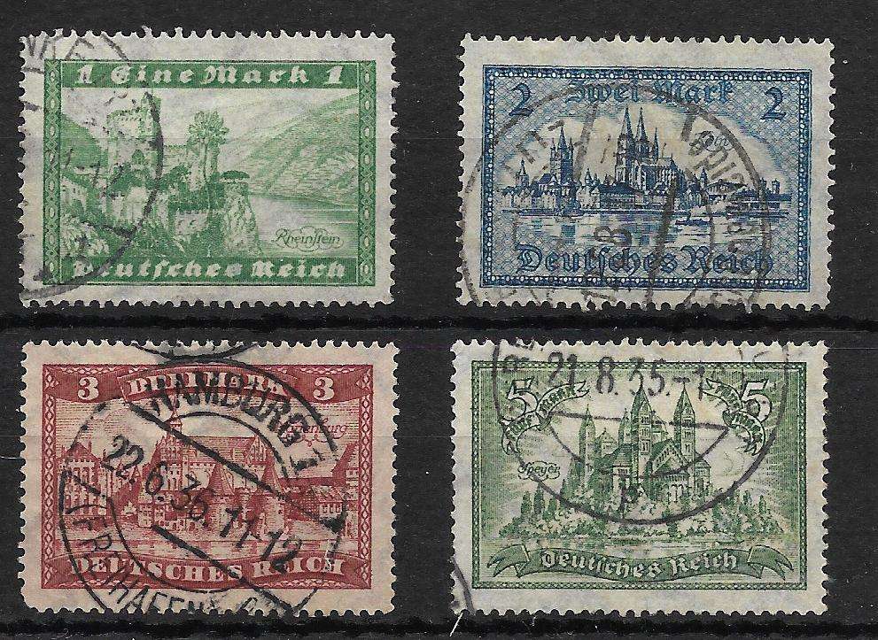 GERMAN REICH : 1927 - MH (*)  Set of 4 £35