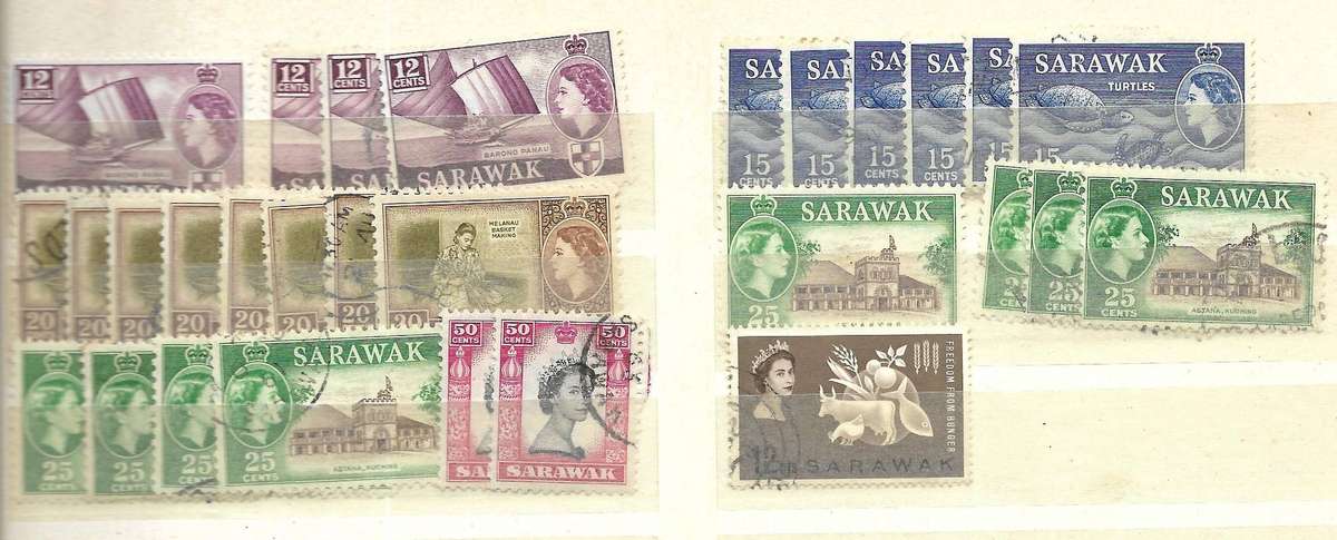 SARAWAK MIXED LOT OUT OF OLD COLLECTION