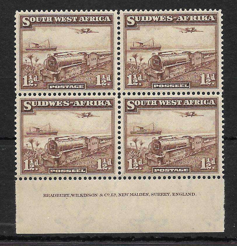 SOUTH WEST AFRICA SACC123a Inscriptional Pair