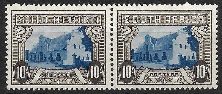 UNION 10 Shilling UMM(**) SACC63  x 2 DIFFERENT SHADES