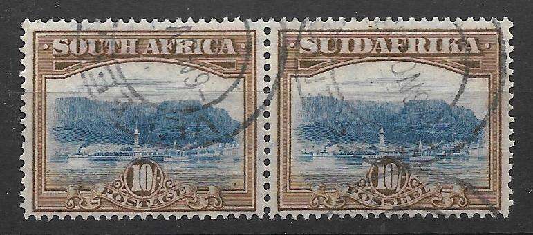 UNION 10 Shilling FINE USED SACC39ca  (R12 000-00) + Extra SACC34a 3d Fine Used