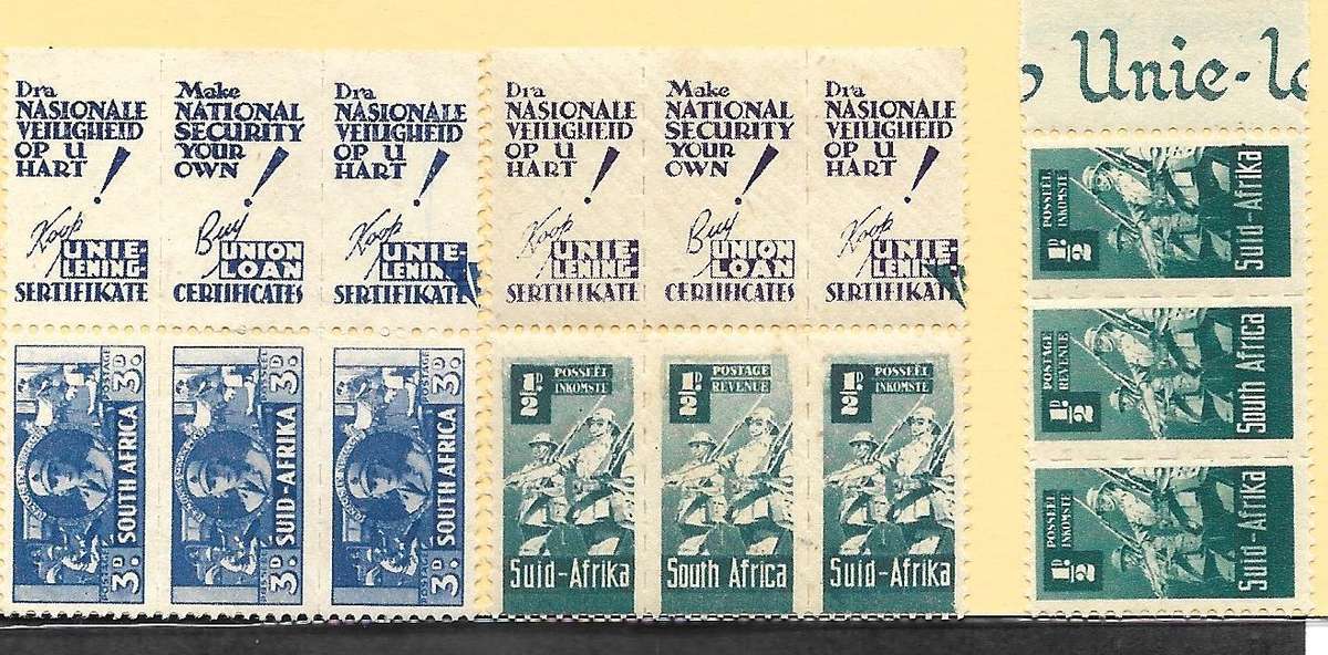 UNION WAR EFFORT BUMPER PACK WITH LISTED VARIETIES -See Scans