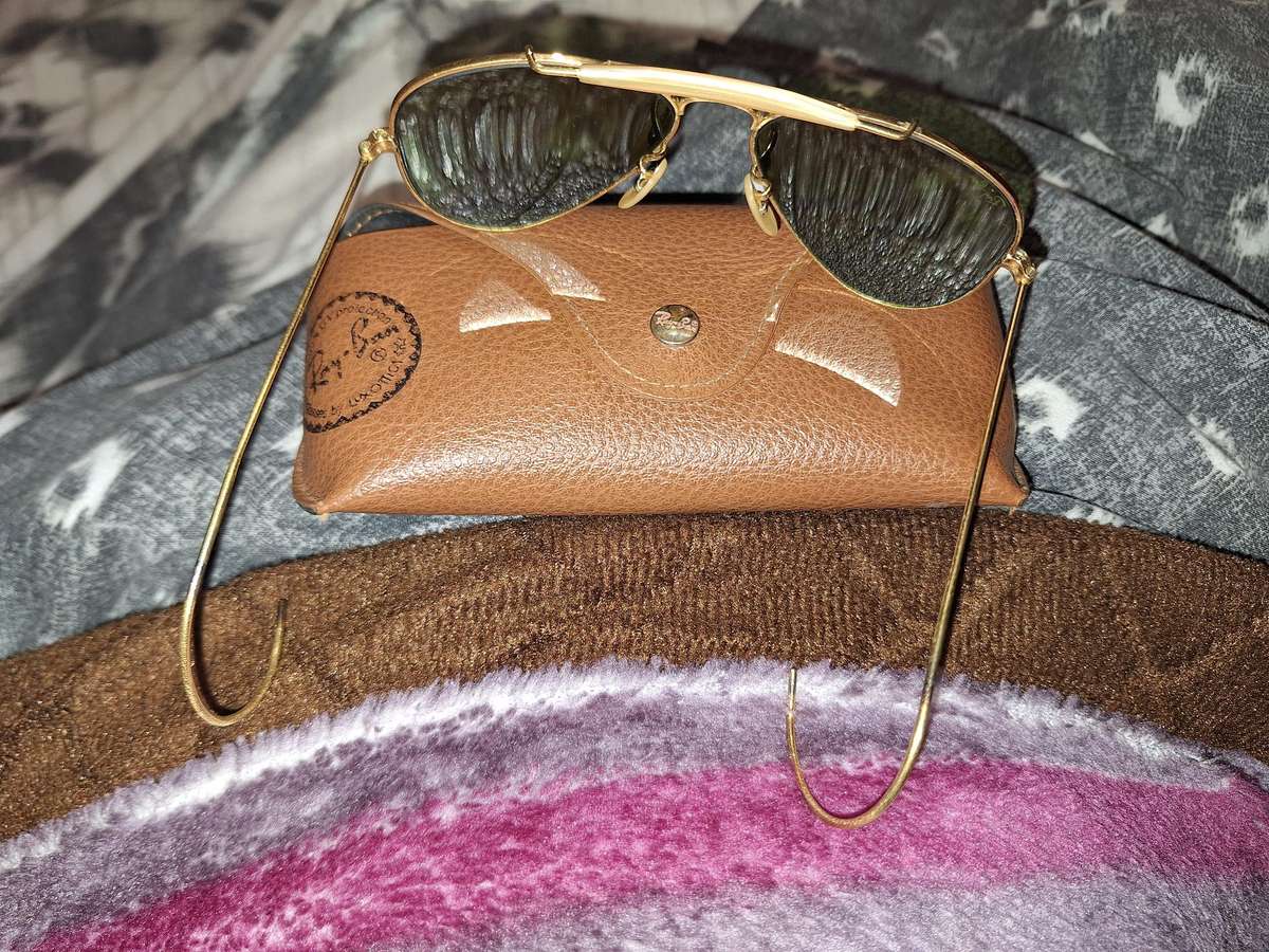 B&L Ray-Ban G15 UV Wrap-Around Outdoorsman Aviator Sunglasses