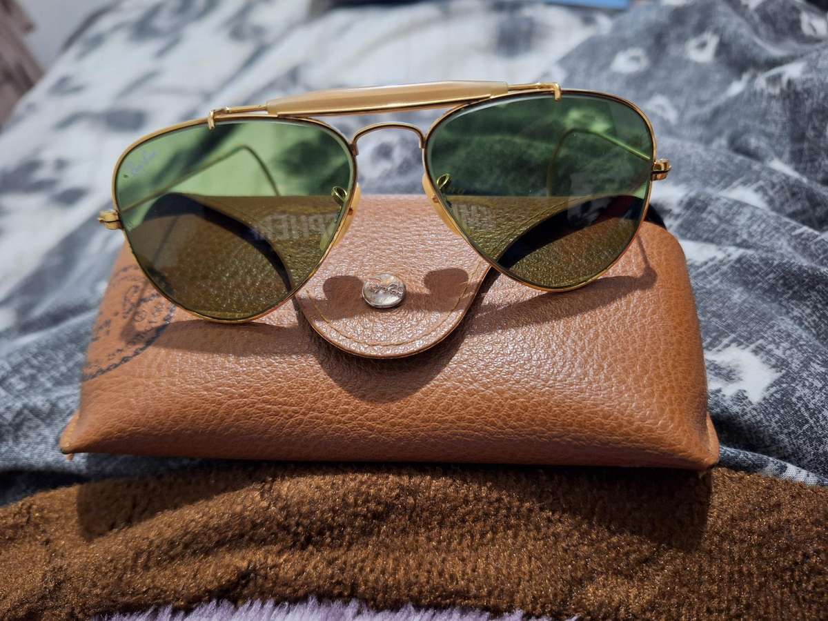 B&L Ray-Ban G15 UV Wrap-Around Outdoorsman Aviator Sunglasses