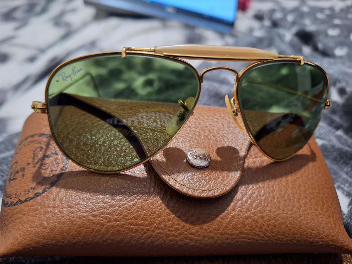 B&L Ray-Ban G15 UV Wrap-Around Outdoorsman Aviator Sunglasses