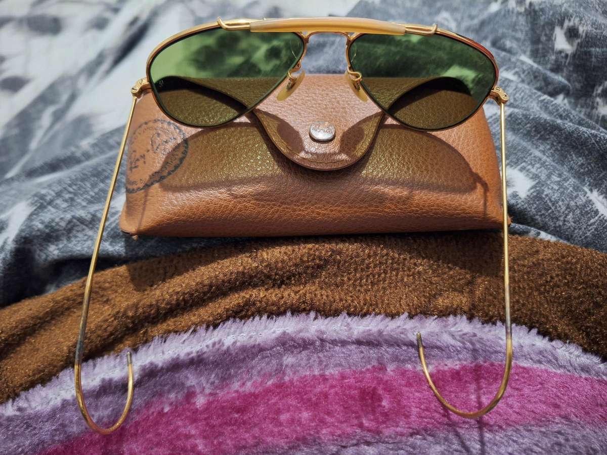 B&L Ray-Ban G15 UV Wrap-Around Outdoorsman Aviator Sunglasses