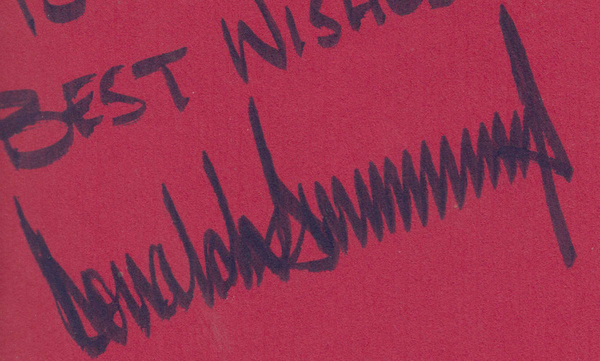 Donald J. Trump Signed Surviving at the Top Given to John McCoy