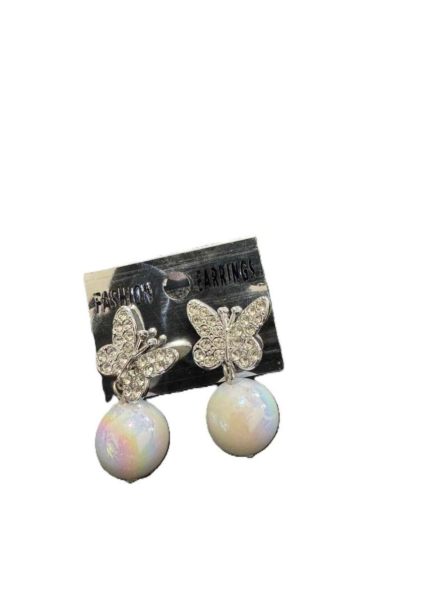 Butterfly Earring with a drop (best gift)- 70% off