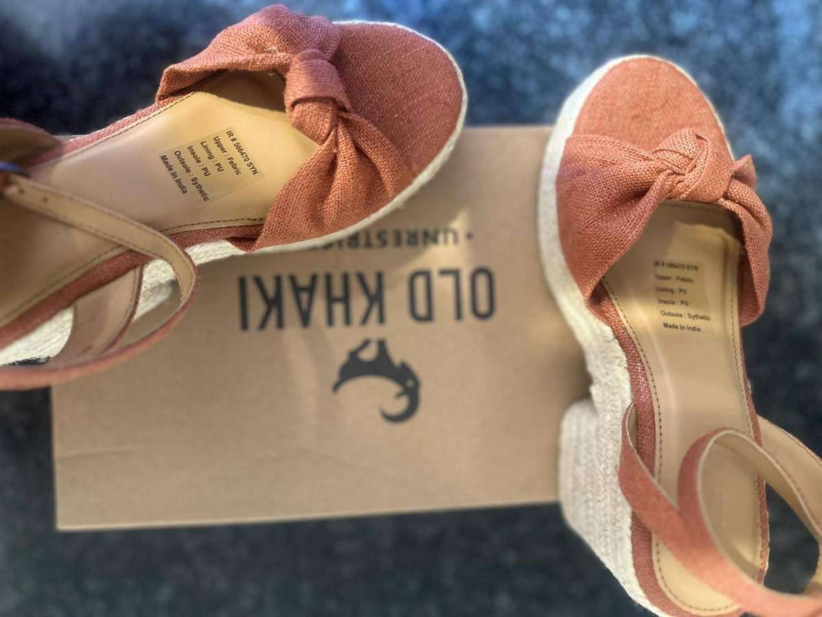 (100% Original) Old Khaki Womens Natara Espadrille Rust (size-4)