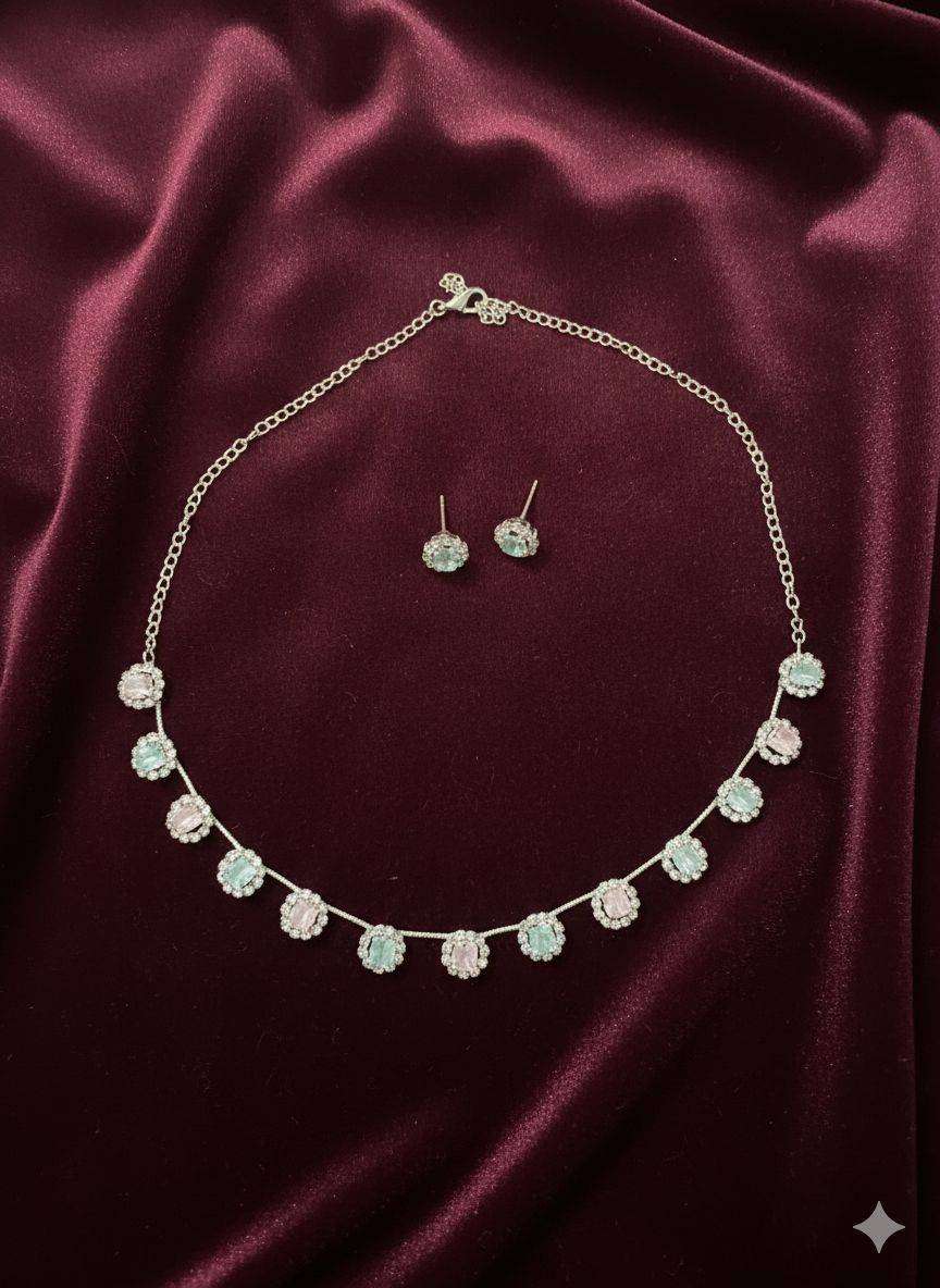 Necklace with earring set - beautiful and authentic - 70% off (best mother's day gift)