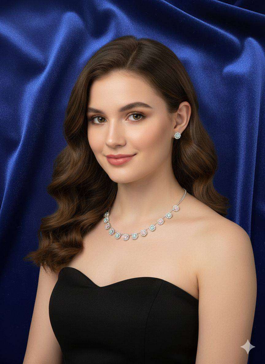 Necklace with earring set - beautiful and authentic - 70% off (best mother's day gift)