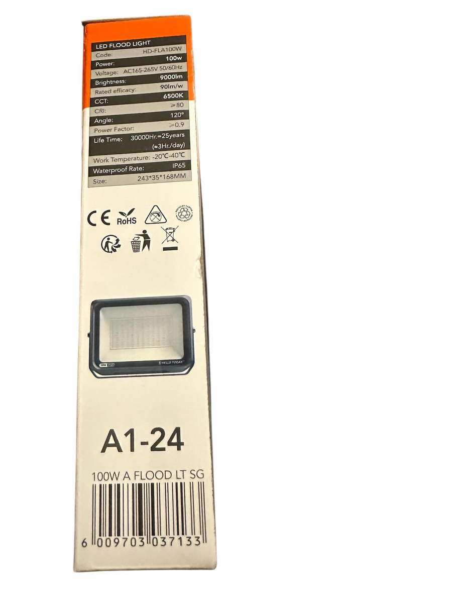 CLEARANCE PRICE!! LED Flood Light 100W - 9000lm & 30000hr lifetime