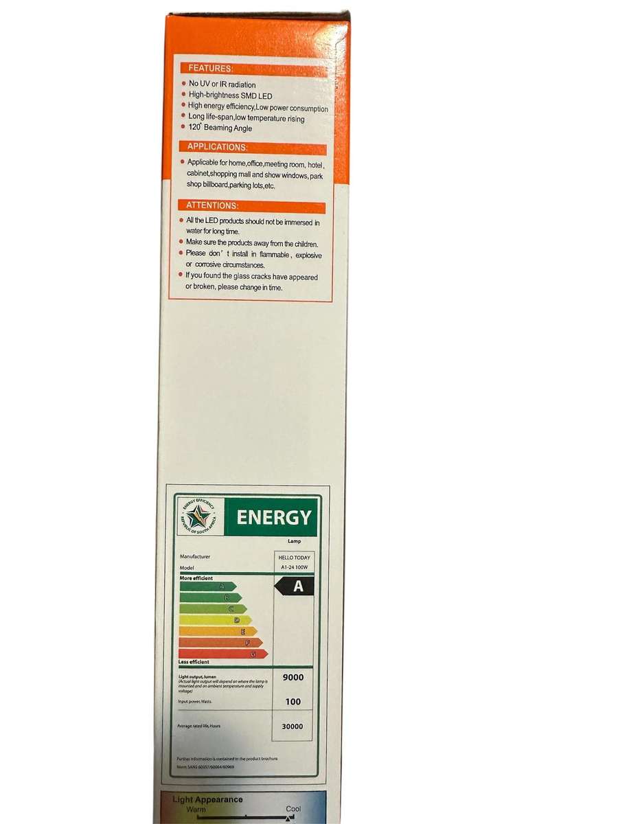 CLEARANCE PRICE!! LED Flood Light 100W - 9000lm & 30000hr lifetime