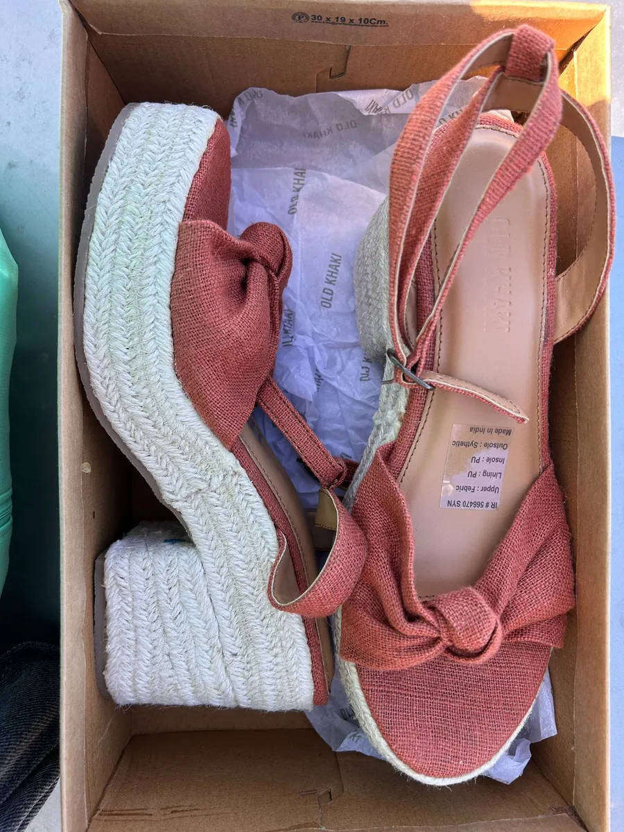 (100% Original) Old Khaki Womens Natara Espadrille Rust (size-4)