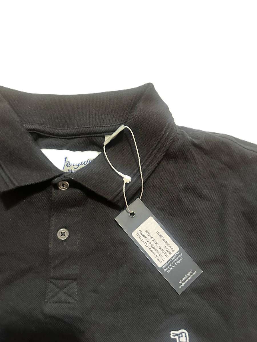 Penguin Regular Fit Golfer - Size XL (BLACK COLOUR)