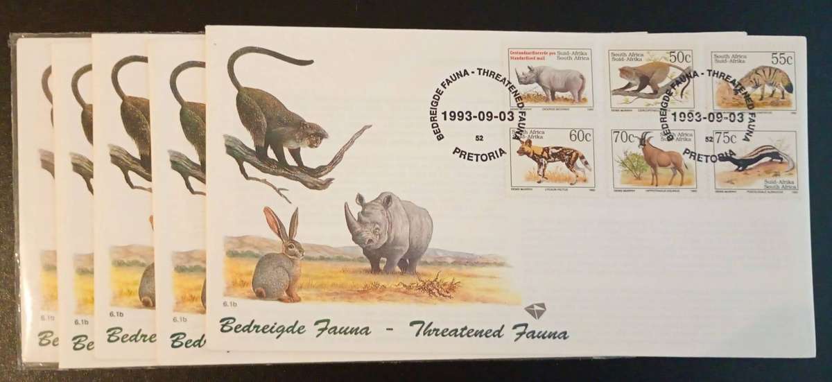 1993 RSA Threatened Fauna FDC No. 6.1b