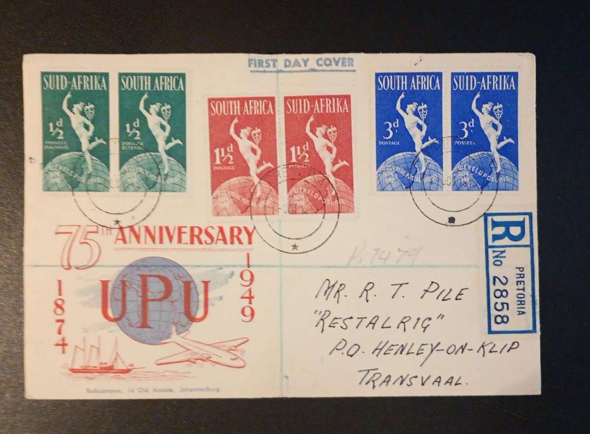 1949 75th Anniversary UPU Cover