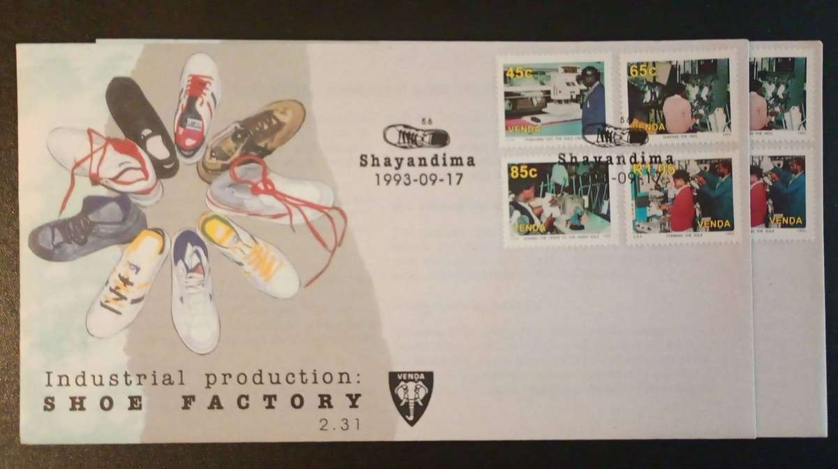 Venda - 1993 Shoe Factory FDC