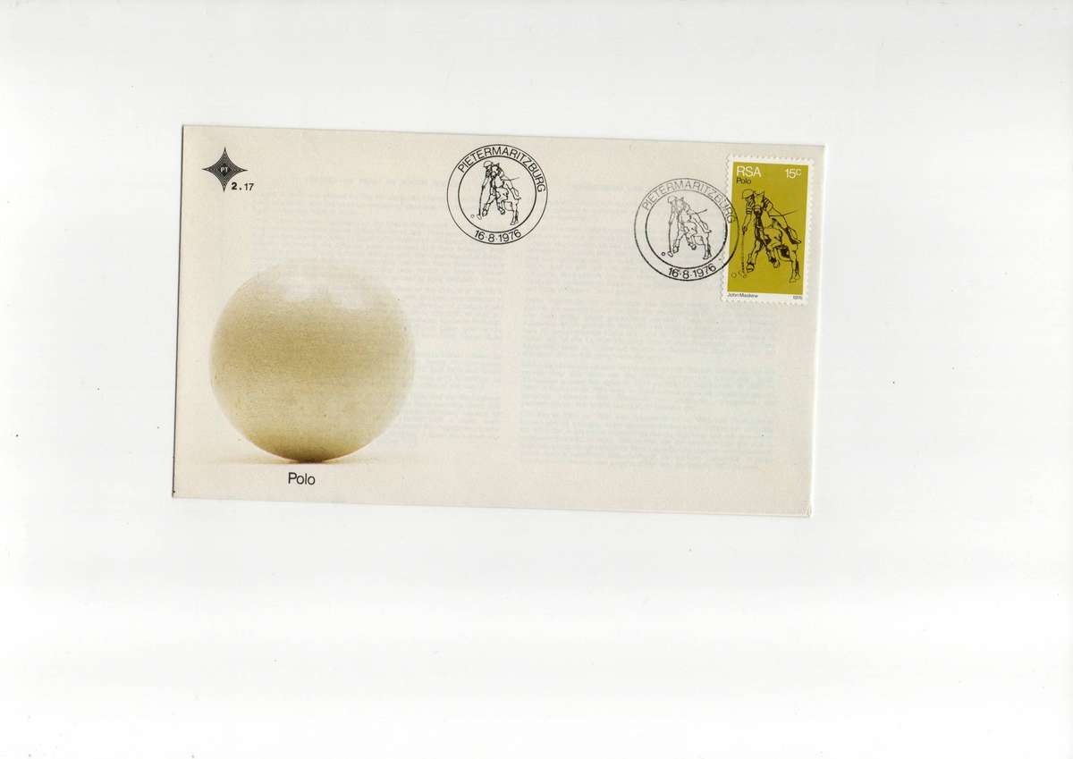 1976 RSA Sport in South Africa Set of 5 FDC's