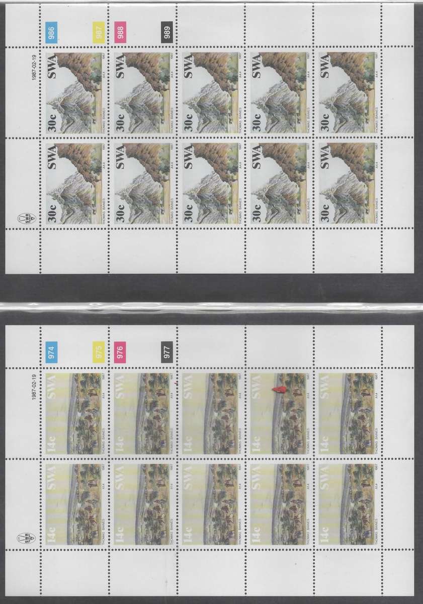 SELECTION OF MINI SHEETS AFRICA AS PER SCANS