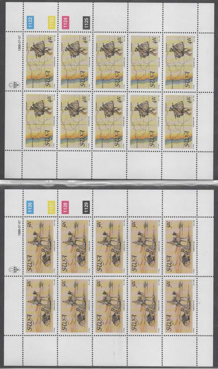 SELECTION OF MINI SHEETS AFRICA AS PER SCANS