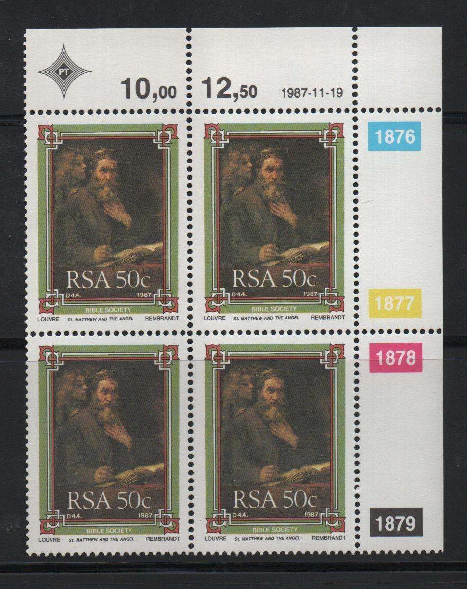 1987 19 NOV BIBLE SOCIETY CONTROLS FULL SET