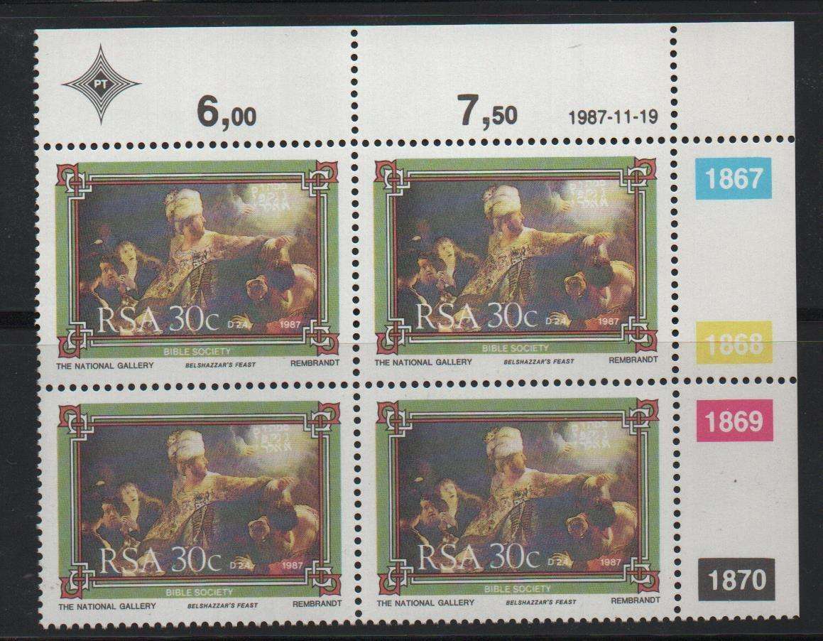 1987 19 NOV BIBLE SOCIETY CONTROLS FULL SET