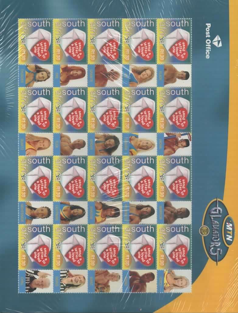 2000 15 NOVEMBER GLADIATOR SHEET OF 20