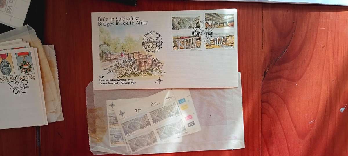 BOX OF FDC AND CONTROL BLOCKS AS PER PICTURES RSA