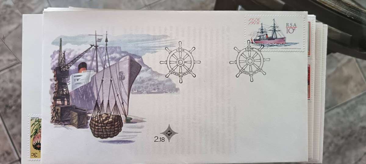 MIXED LOT OF FDC AND STAMPS IN BOX