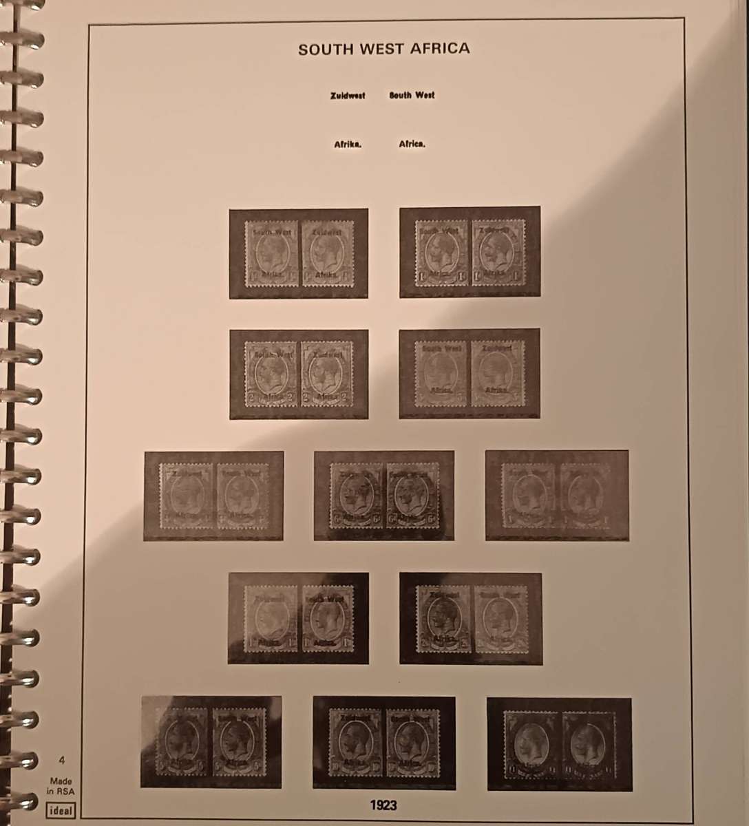 South West Africa Album as per scans incomplete