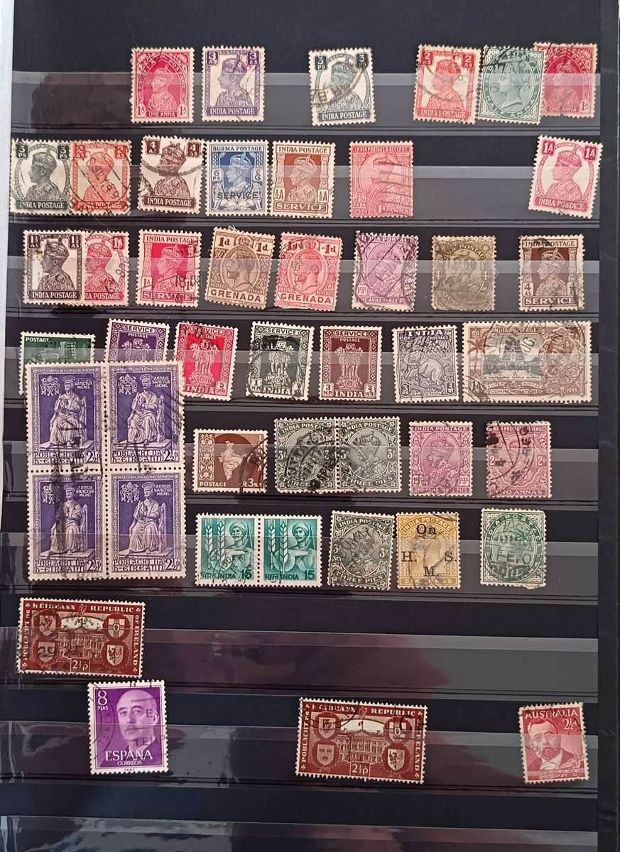 Commonwealth Mixed lot mainly used in stock book