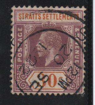 Straits Settlements 30c used as per scans