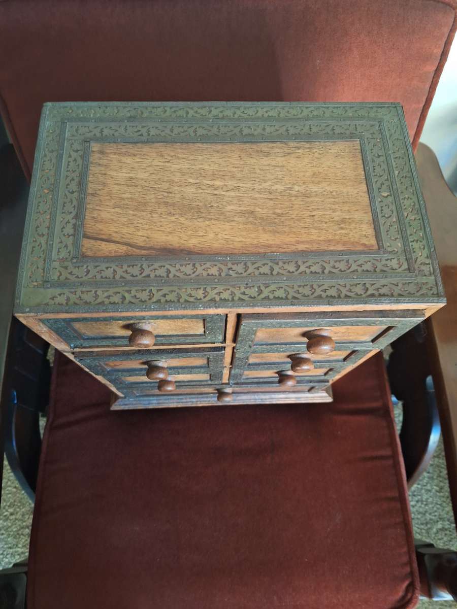 WOODEN CABINET MADE IN INDIA 7 DRAWS 30  X 40 CM