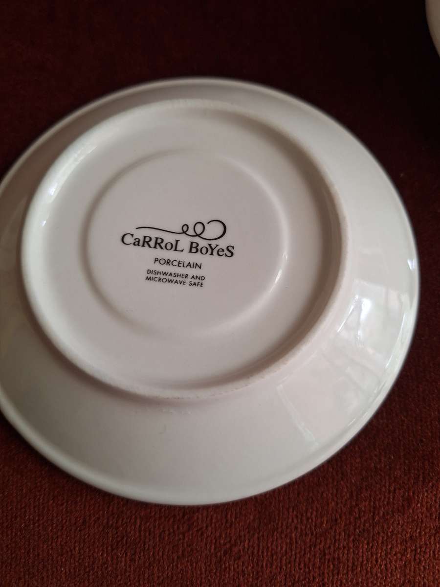 CARROL BOYES ESPRESSO SET OF 2 CUPS AND SAUCER