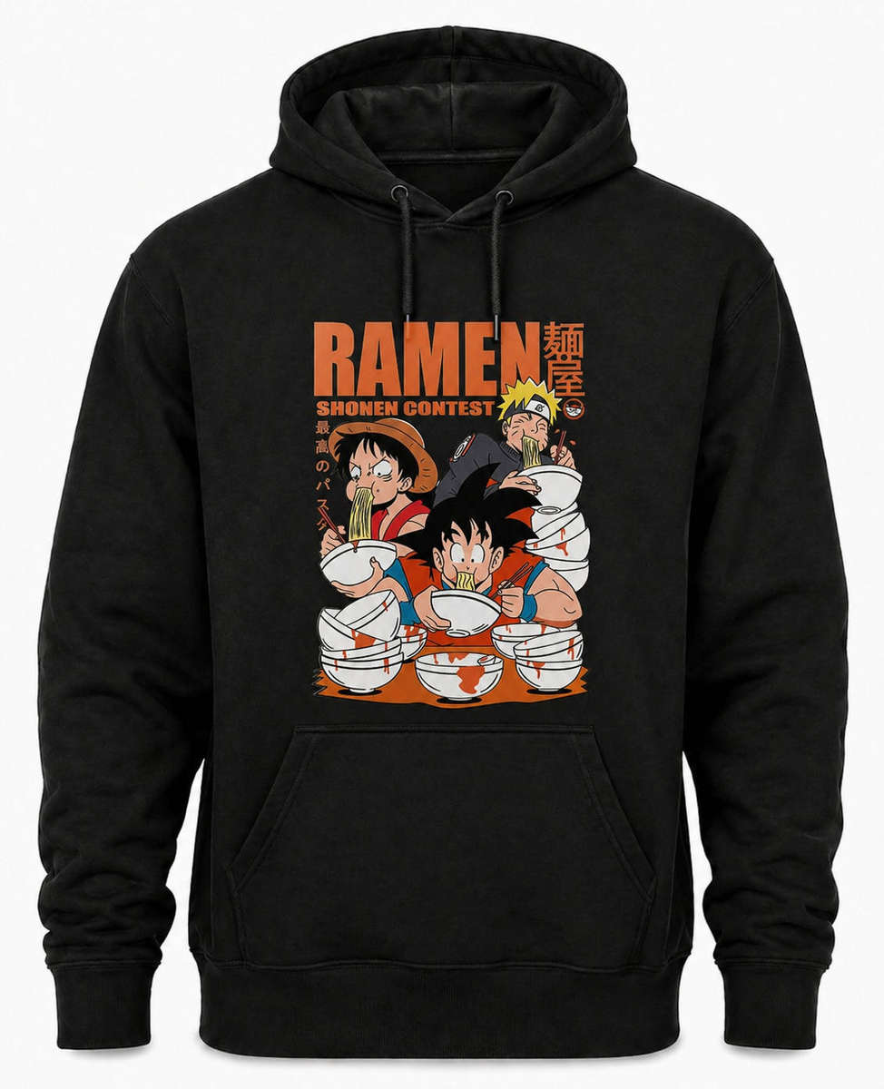 Ramen Shonen Heroes Parody Black Hoody