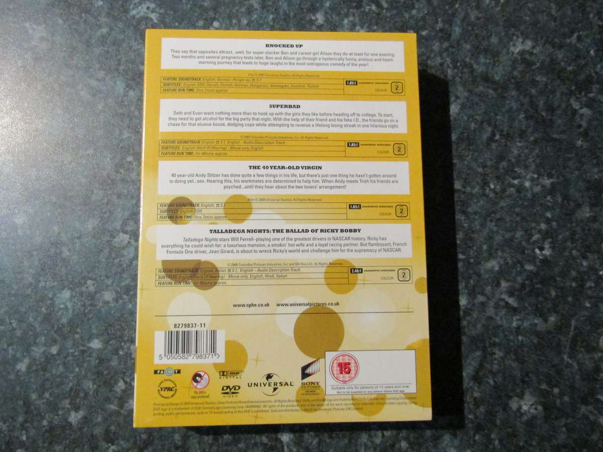 Knocked Up/Superbad/The 40 Year Old Virgin/Talladega Nights (4 DVD)