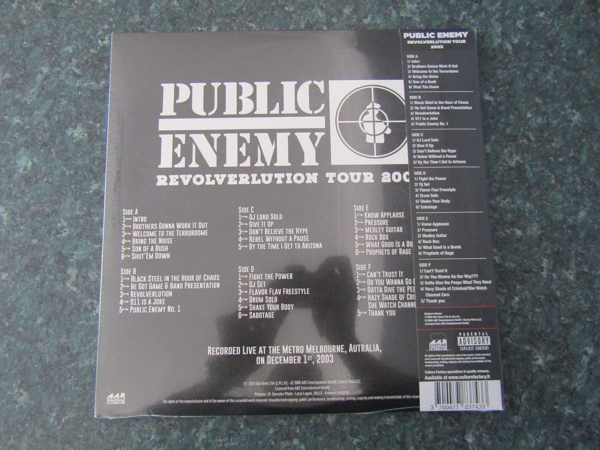 Public Enemy - Revolverlution Tour 2003 (3 LP)