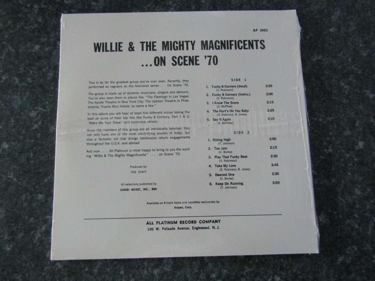 Willie & The Mighty Magnificents  On Scene '70 (Vinyl LP)