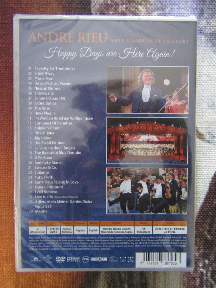 André Rieu  Happy Days Are Here Again! (DVD)