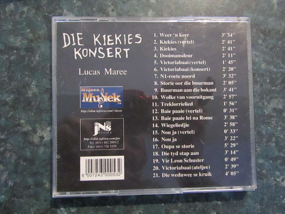 Lucas Maree - Die Kiekies Konsert : Weer 'n Keer (CD)