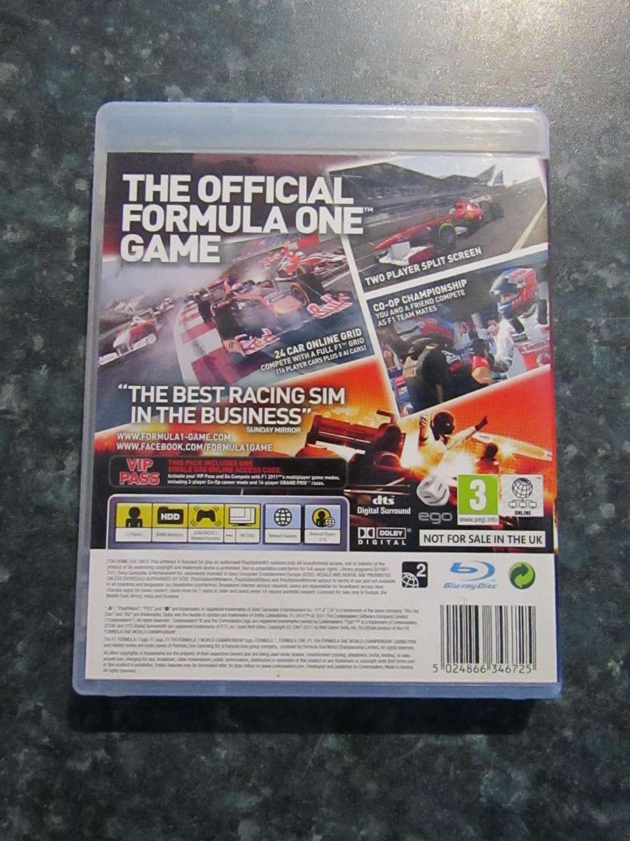 Formula 1 F1 2011 (PS3)