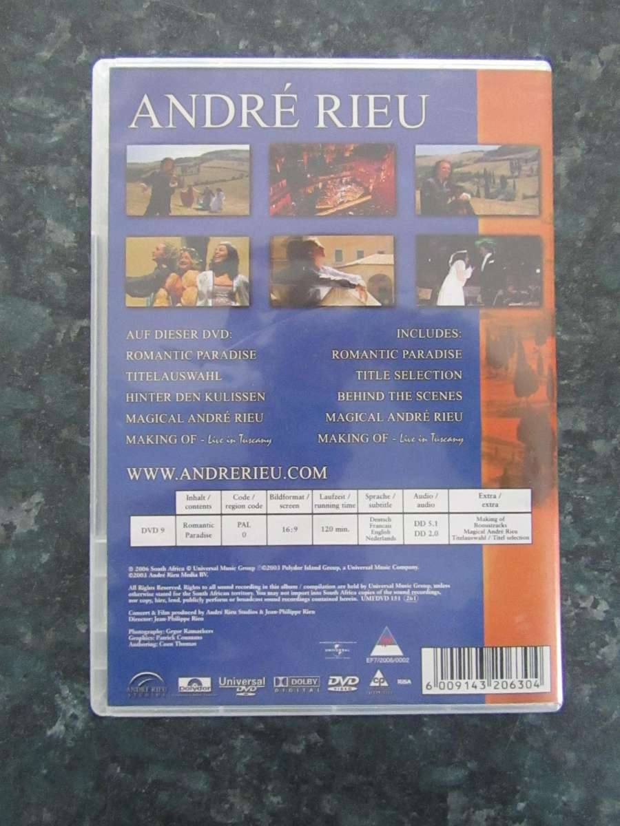 André Rieu - Romantic Paradise (DVD)