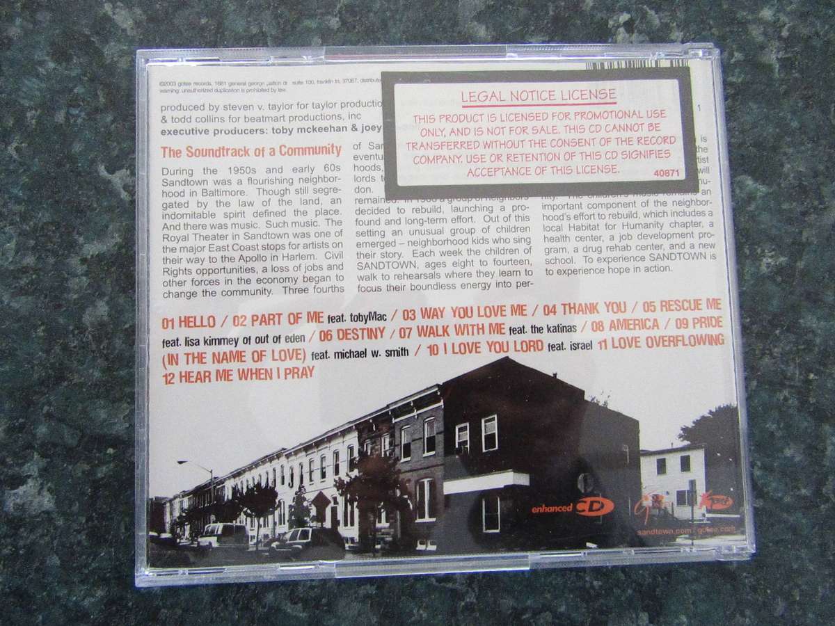 Sandtown - Based On A True Story (CD)