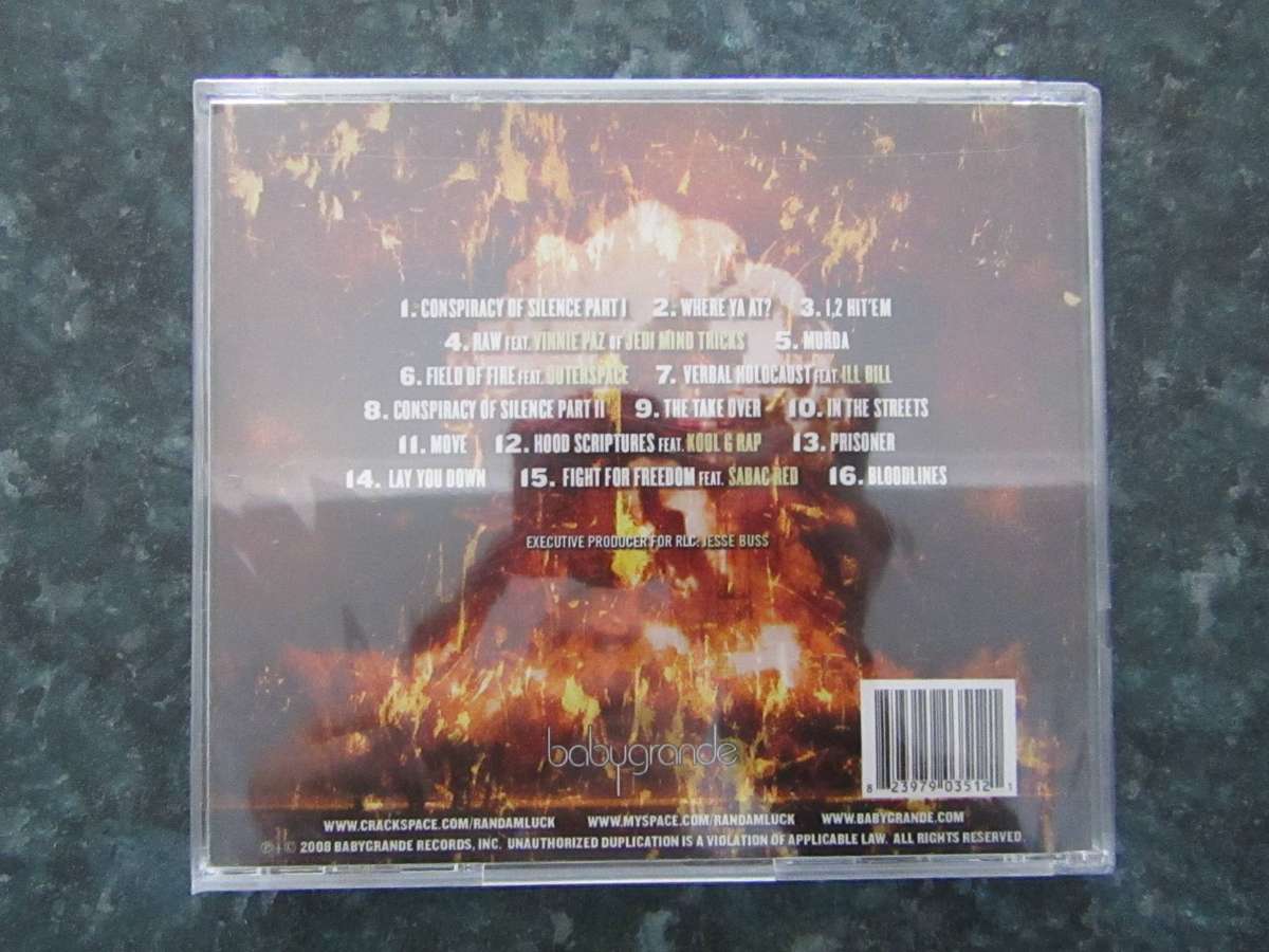 Randam Luck - Conspiracy Of Silence (CD)