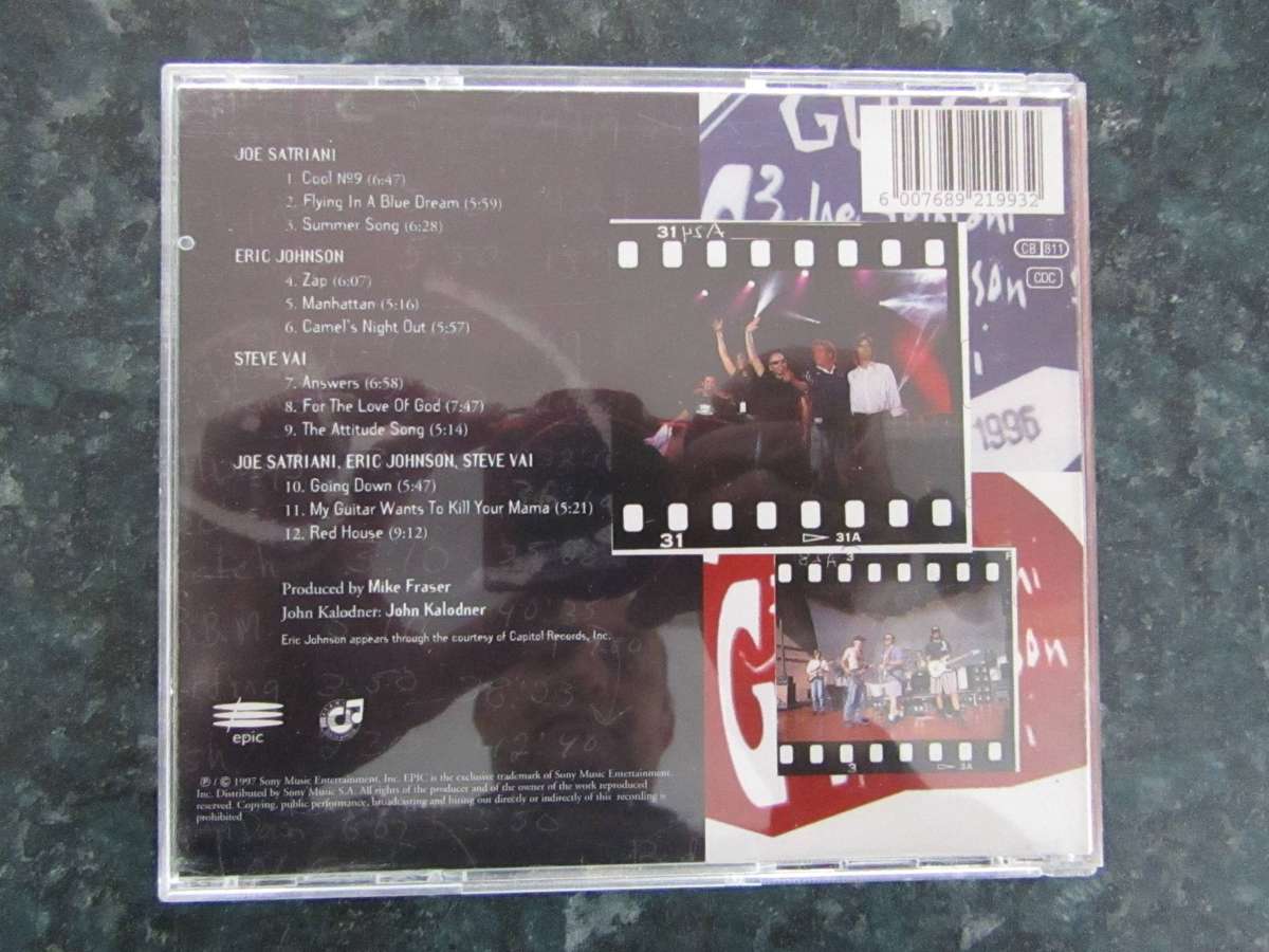 Joe Satriani / Eric Johnson / Steve Vai - G3 Live In Concert (CD)