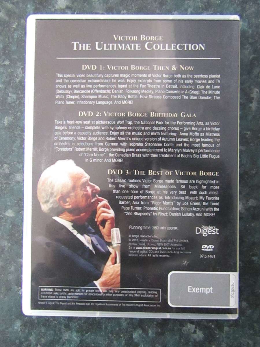Reader's Digest Video Presents : Victor Borge : The Ultimate Collection (3 DVD)