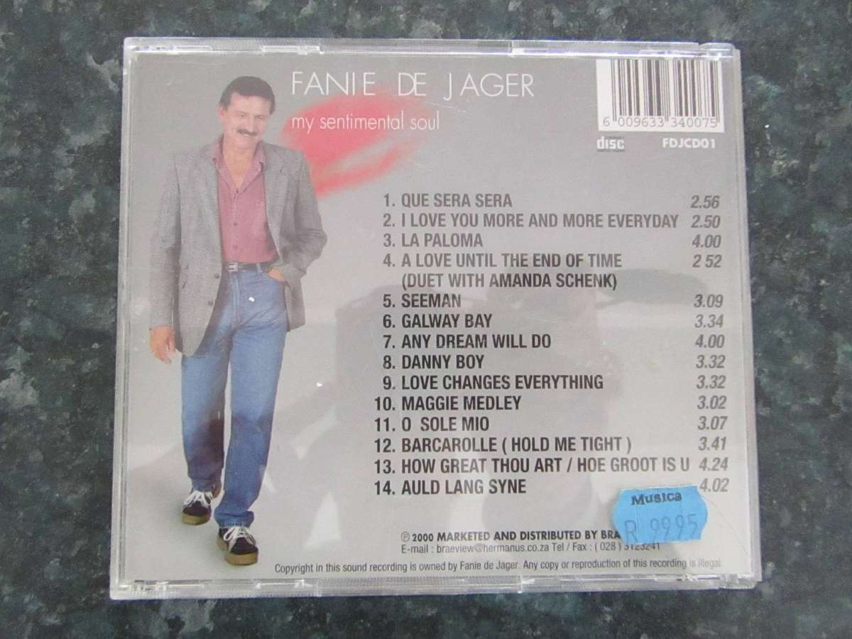 Fanie De Jager - My Sentimental Soul (CD)