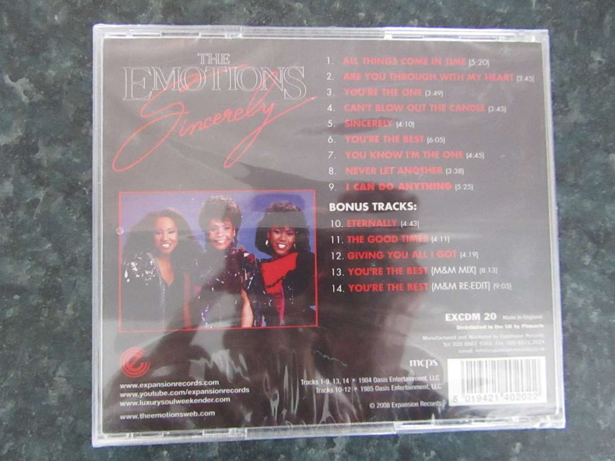 The Emotions - Sincerely (CD)